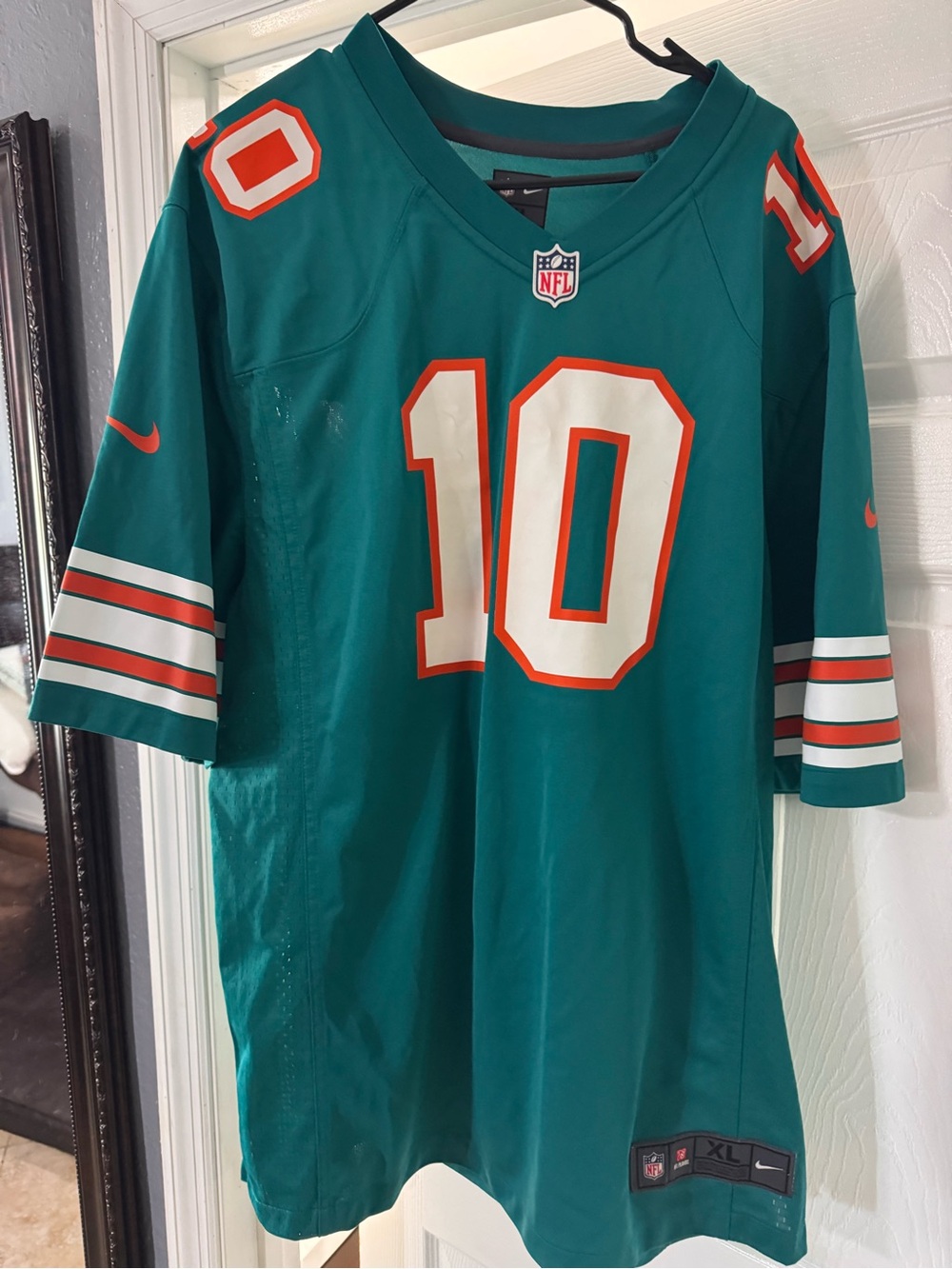 NFL Tyreek Hill Teal Nike Game Jersey Patch XL